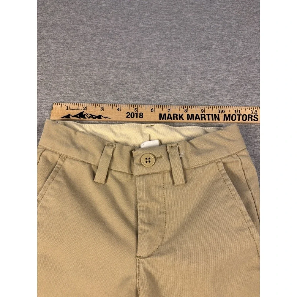 Gap Kids Boy's Size 7 Slim Tan Khaki Cotton Blend Dress Slacks Pants Uniform